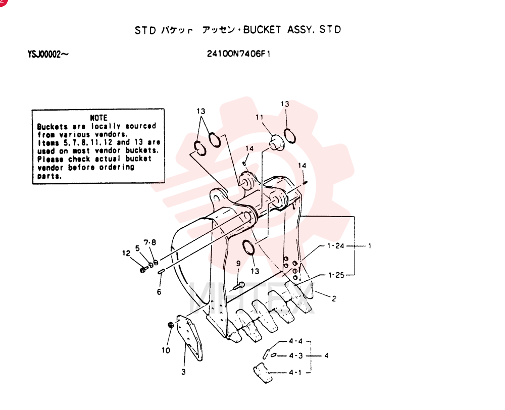 BUCKET 24100N7406F1