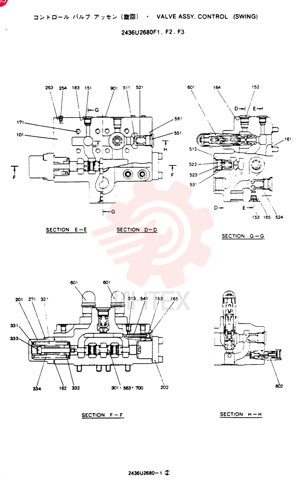 CONTROL VALVE 2436U2680F1