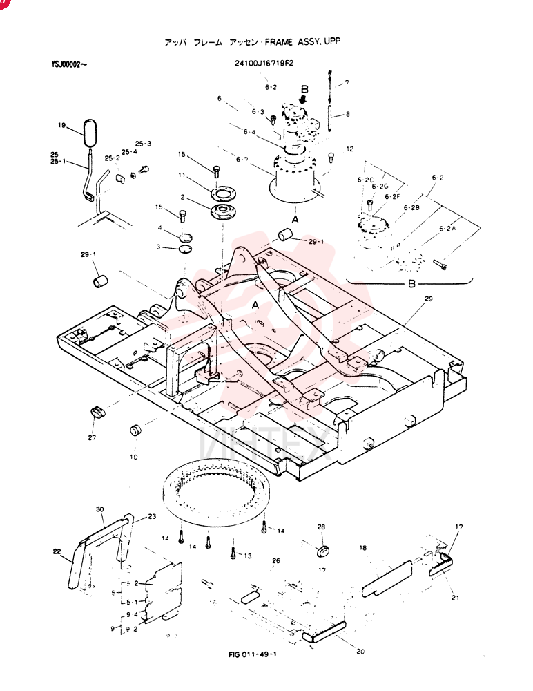 FRAME ASSY, UPP 24100J16719F2