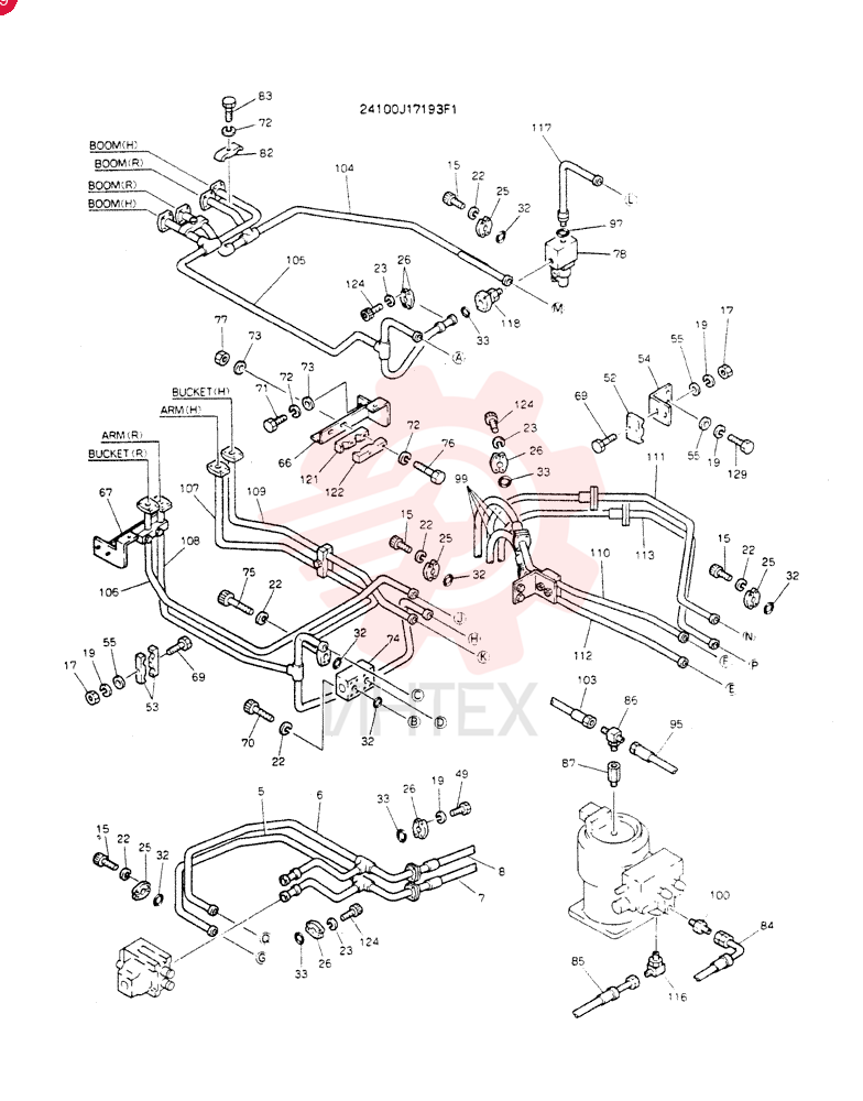 Hyd Lines, Upp 24100J17193F1 (3)