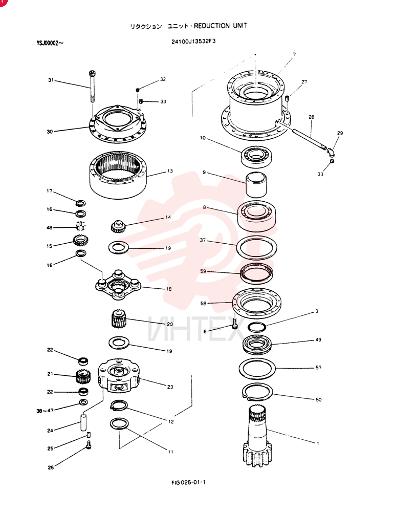 HYDRAULIC MOTOR 24100J13532F3
