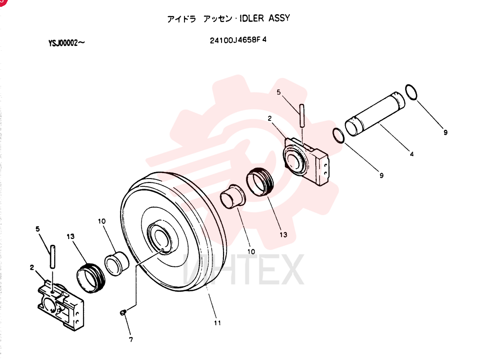 IDLER WHEEL 24100J4658F4