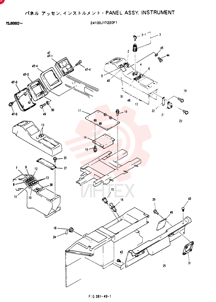 Panel Assy, Instrument 24100J17220F1