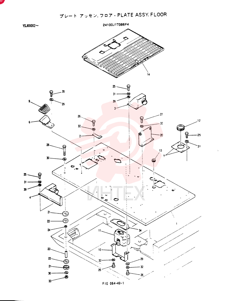 PLATE ASSY, FLOOR 24100J17386F4