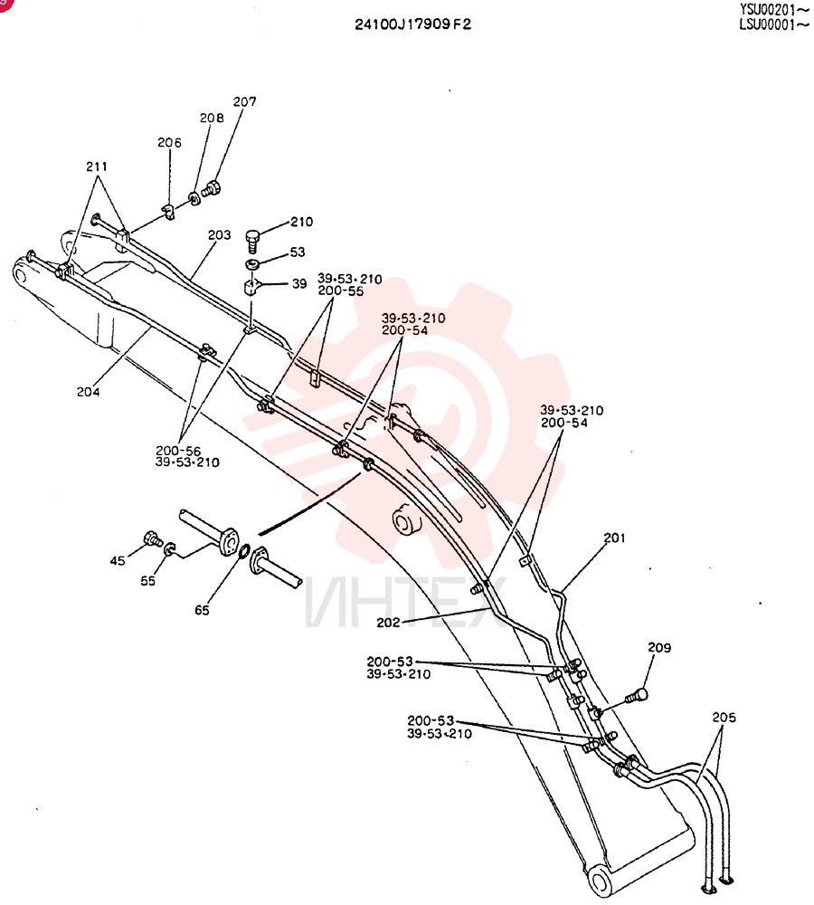 BOOM ASSY, 7.0M 24100J17909F2 (1)