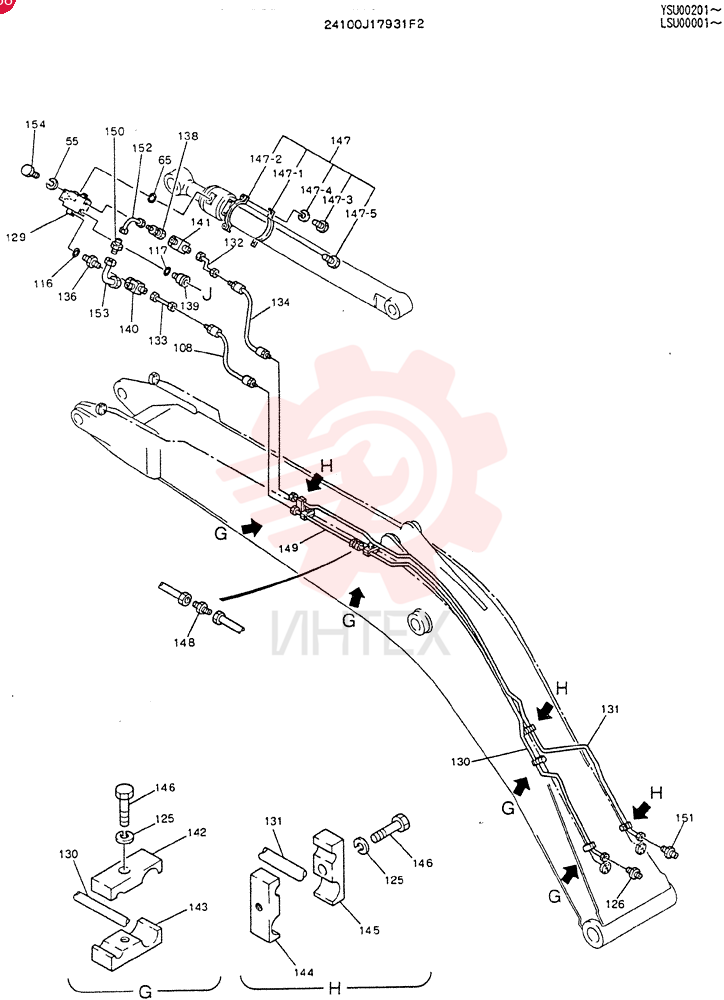 BOOM ASSY, 7.0M 24100J17931F2 (1)