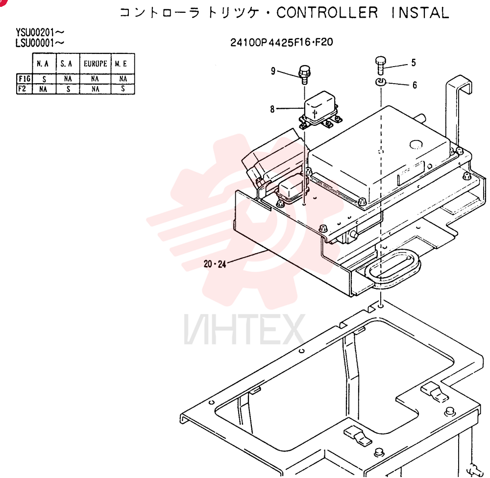 CONTROLLER INSTAL 24100P4425F16