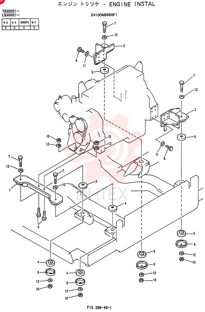 ENGINE INSTAL 24100N8660F1