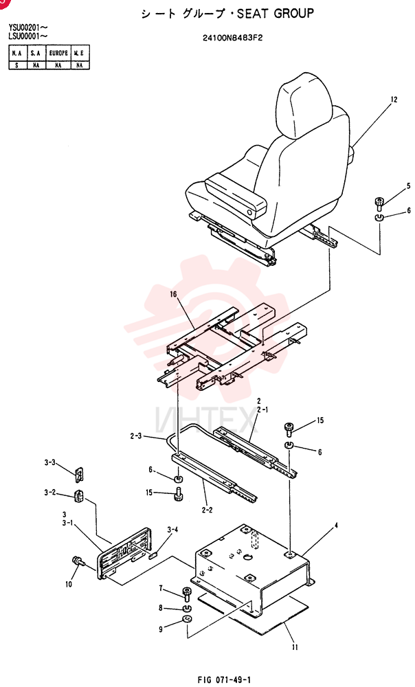 SEAT GROUP 24100N8483F2