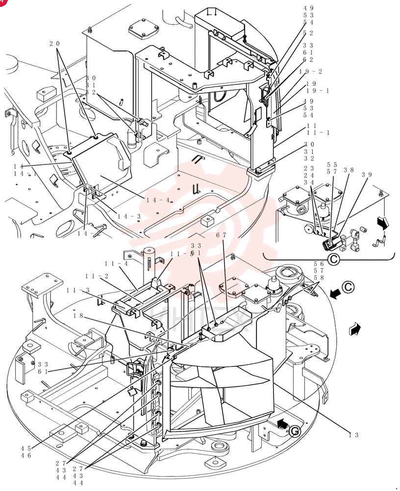 SUPPORT ASSY. PH21C01484F1 (2)