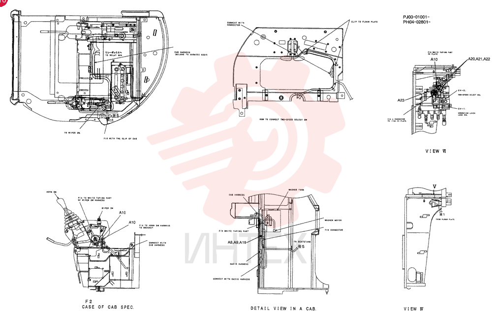 HANESS ASSY, UPP(CANOPY) PH13E00012F1 (10)