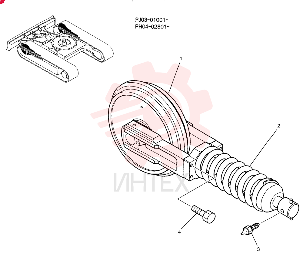 IDLER WHEEL PY52D00004F1 (2)