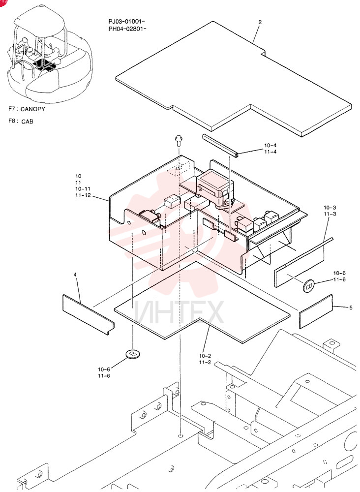 RELAY BOX ASSY(CANOPY) PH24E00016F7 (2)