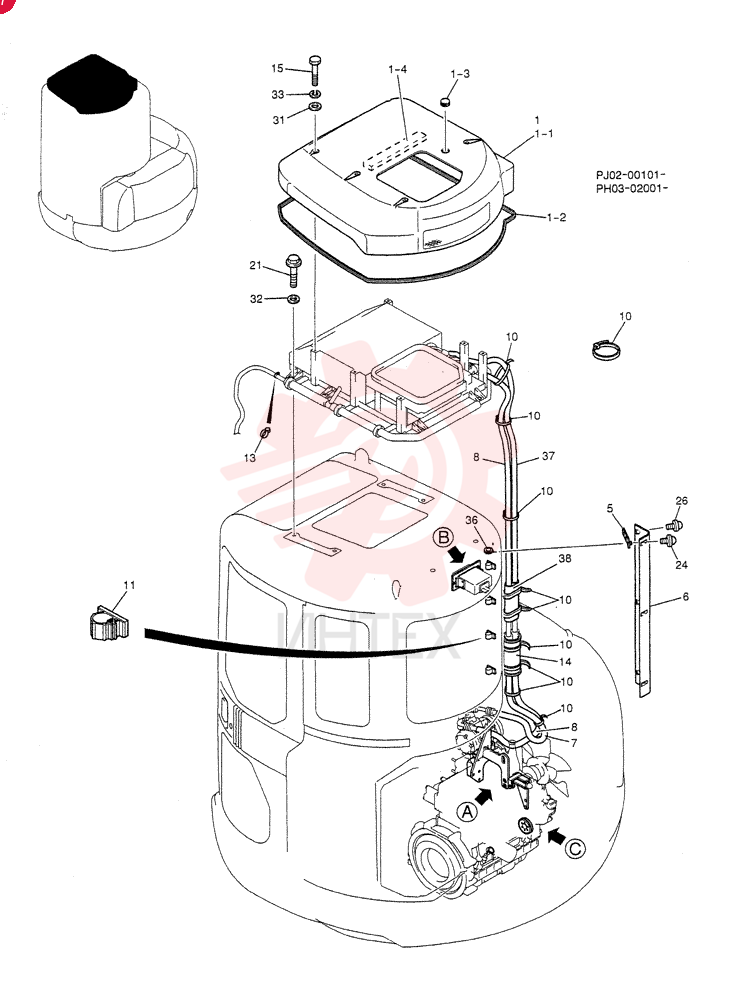 COOLER ASSY. PH20M00010F1 (1)