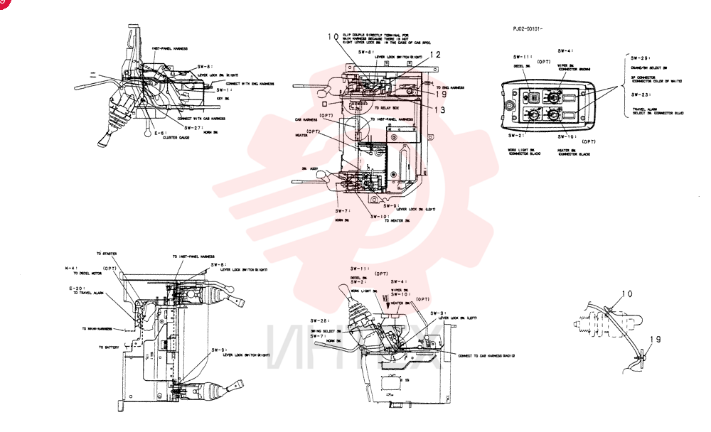 HARNESS ASSY, UPP (CANOPY) PH13E00010F7 (1)