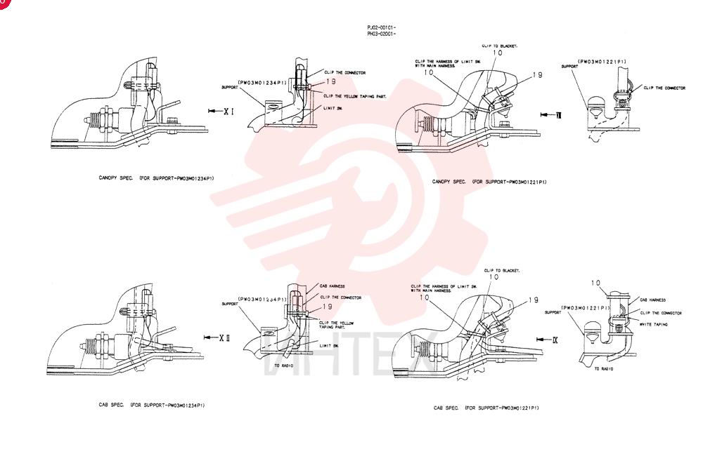 HARNESS ASSY,UPP (CANOPY) PH13E00010F1 (5)