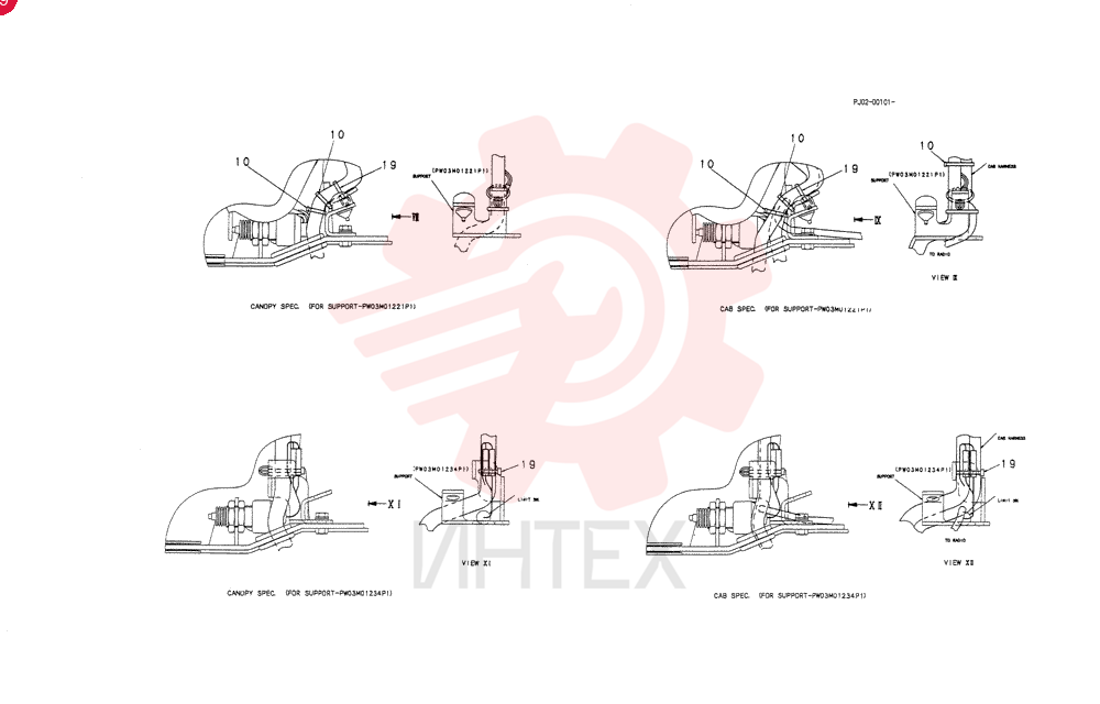 HARNESS ASSY, UPP (CANOPY) PH13E00010F7 (3)