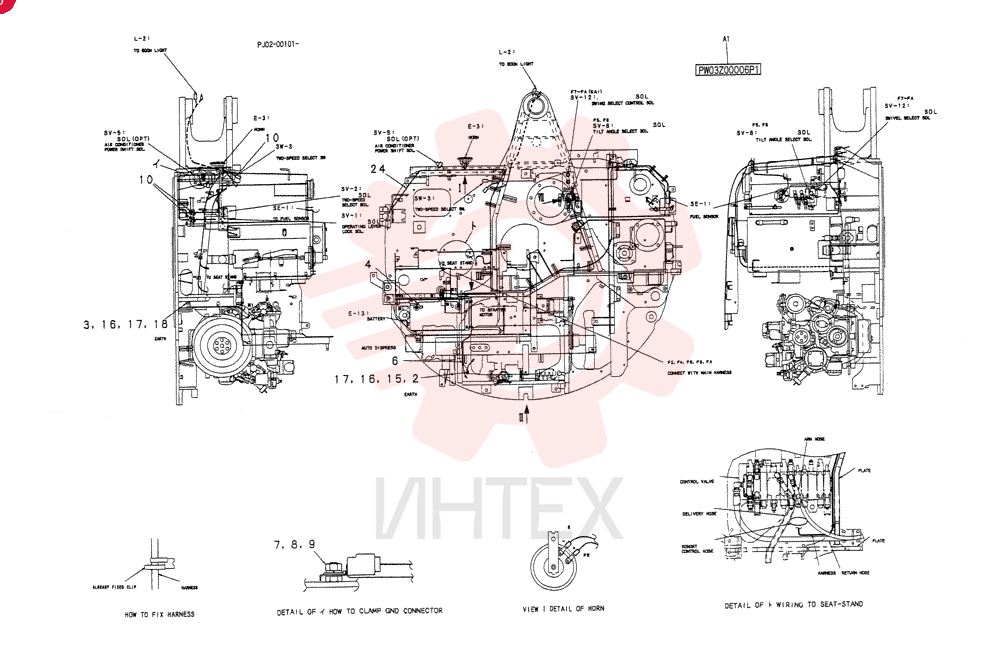 HARNESS ASSY, UPP (CANOPY) PH13E00010F7 (4)