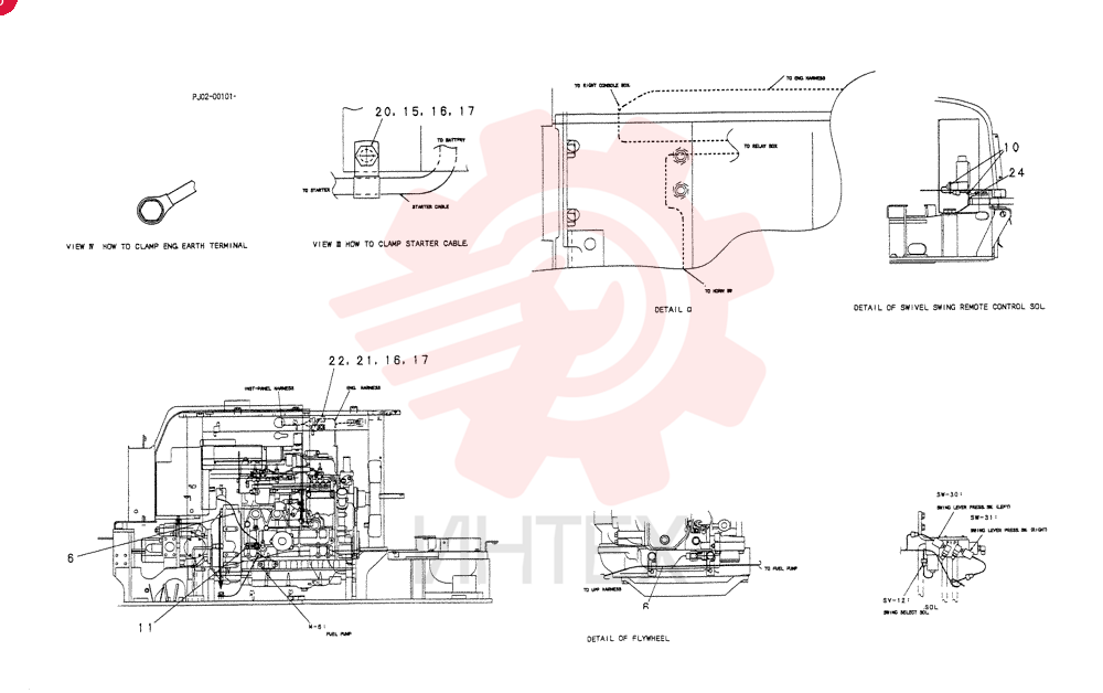 HARNESS ASSY, UPP (CANOPY) PH13E00010F7 (5)