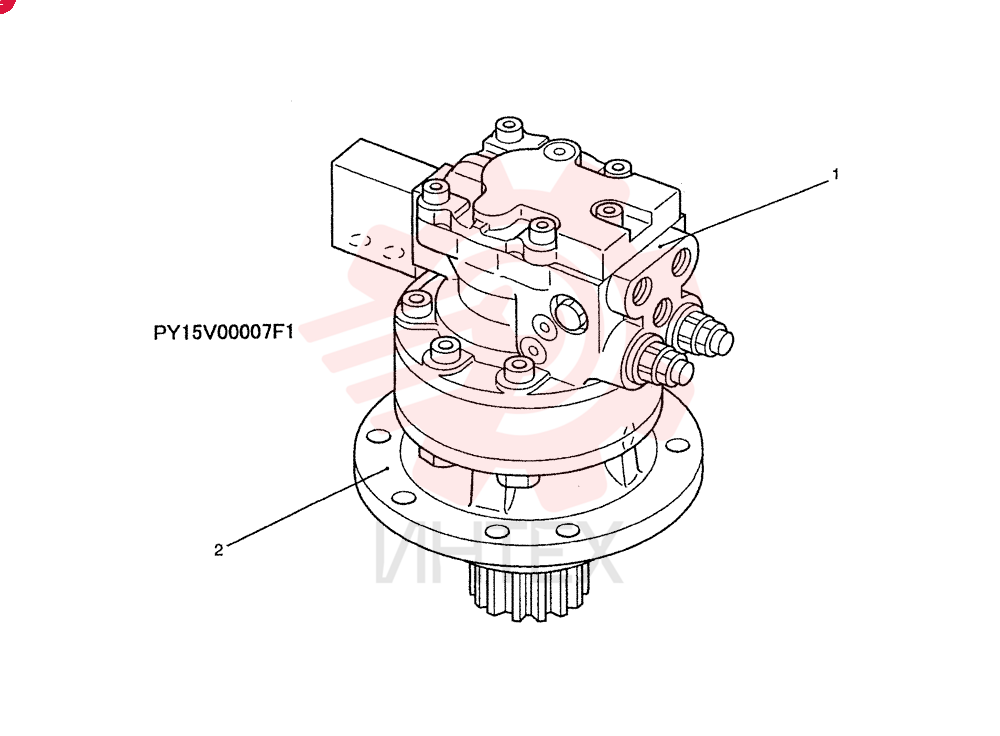 HYDRAULIC MOTOR PY15V00007F1