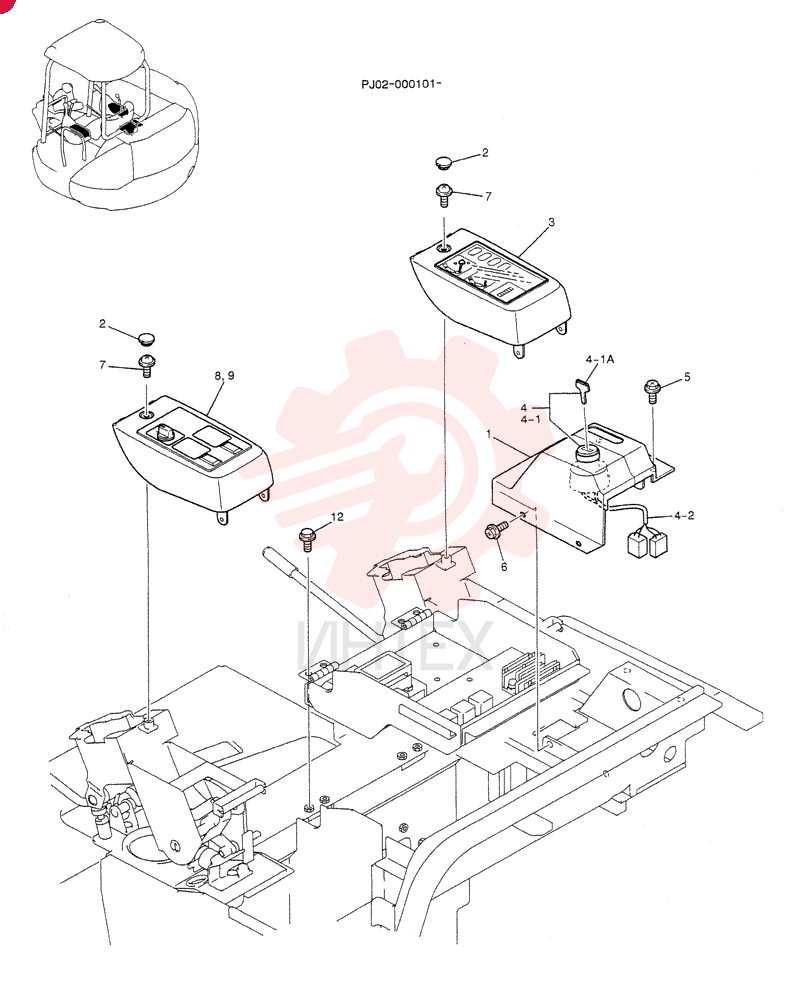 PANEL ASSY,INSTRUMENT (STD) PY17M00012F1