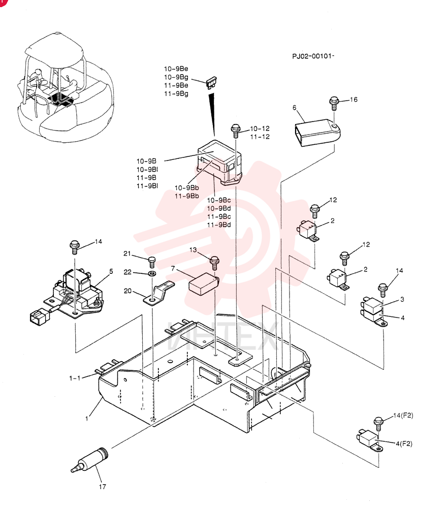 RELAY ASSY(CANOPY) PY24E00007F1 (4)