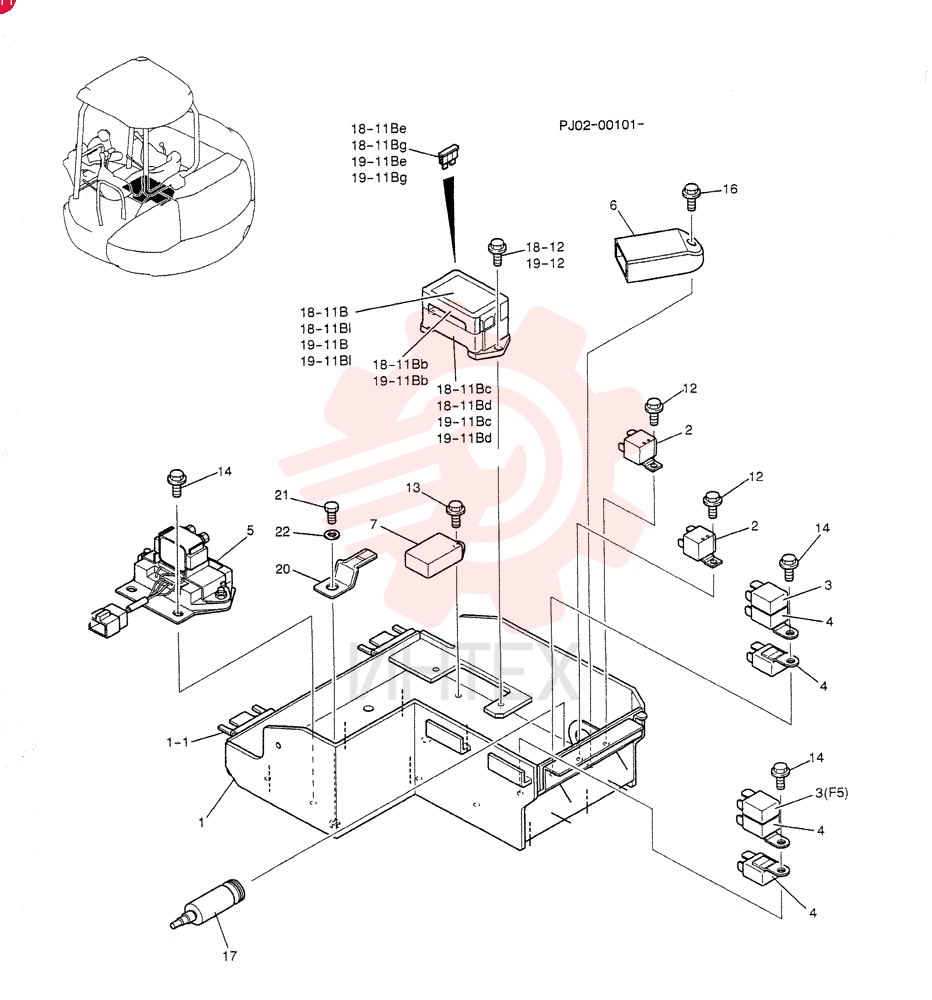 RELAY ASSY (CANOPY) PY24E00007F4 (1)