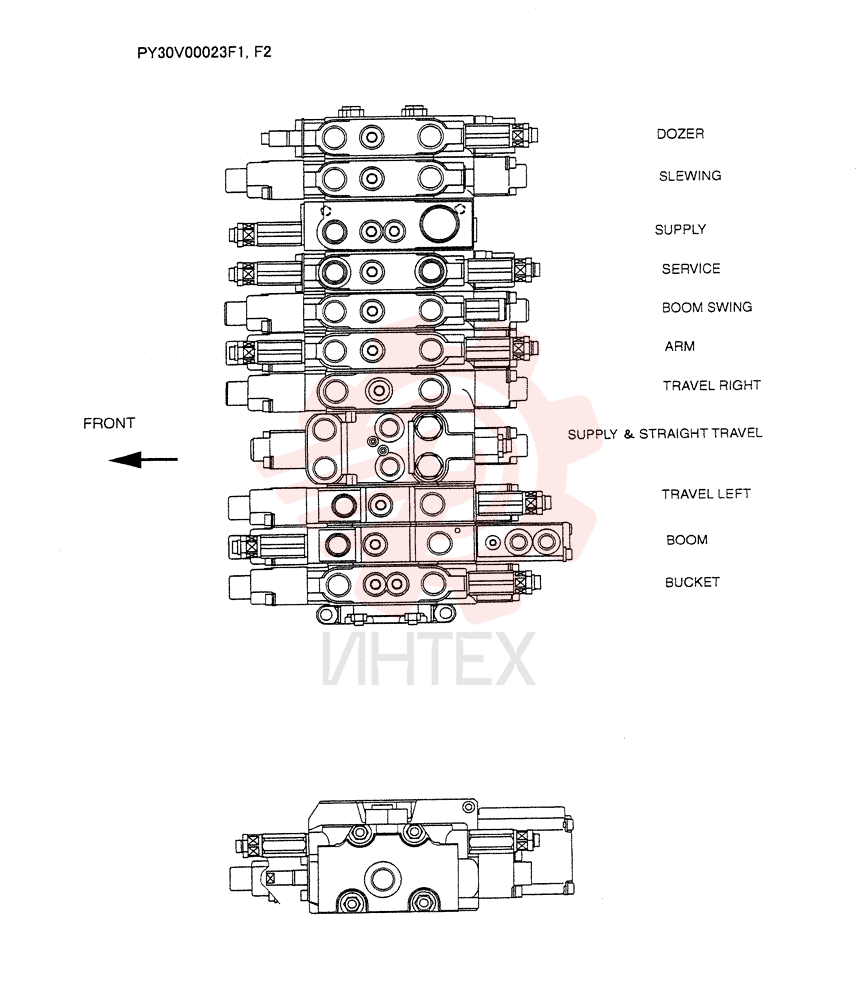 VALVE ASSY, CONTROL PY30V00023F1, F2 (1)