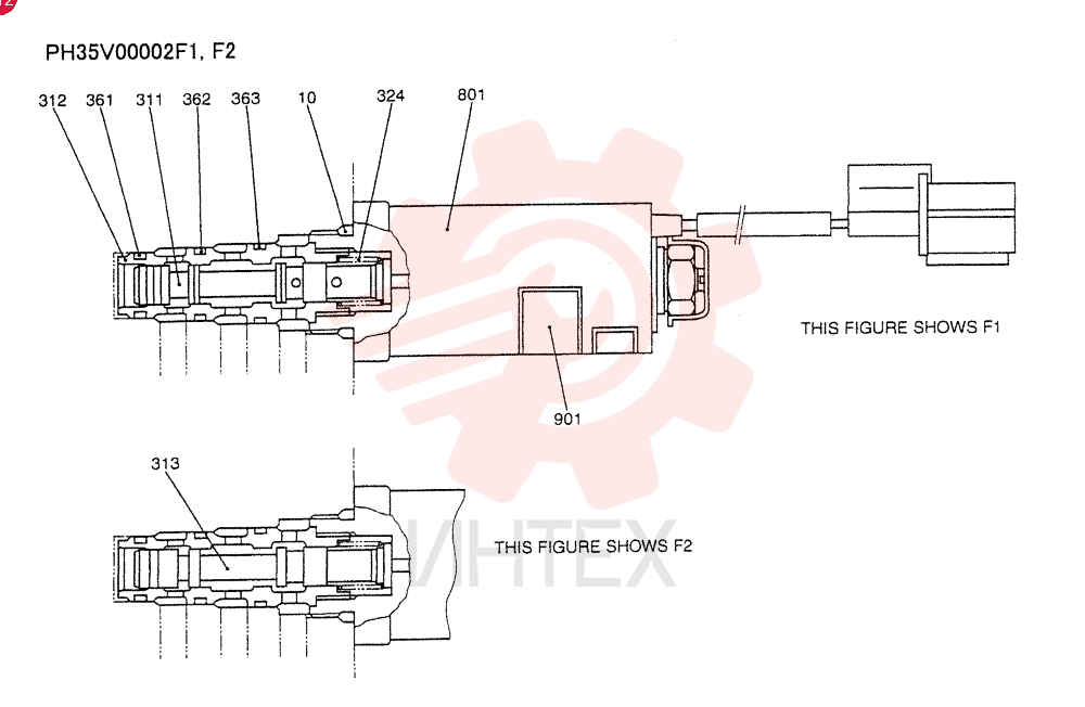 VALVE ASSY,SOLENOID PH35V00002F1, F2