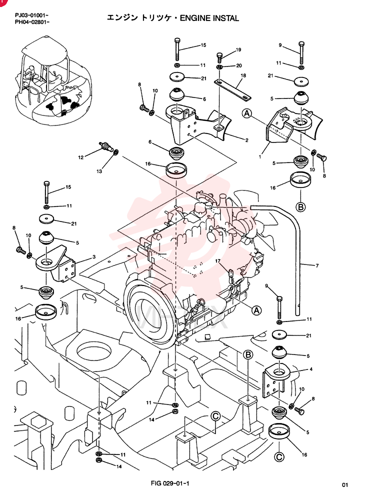 ENGINE INSTAL PY02P00012F1