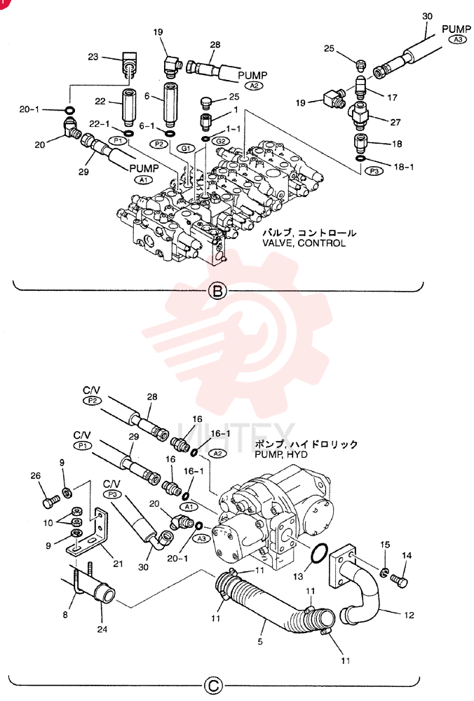 HYD LINES, PUMP PH30H00004F2 (2)