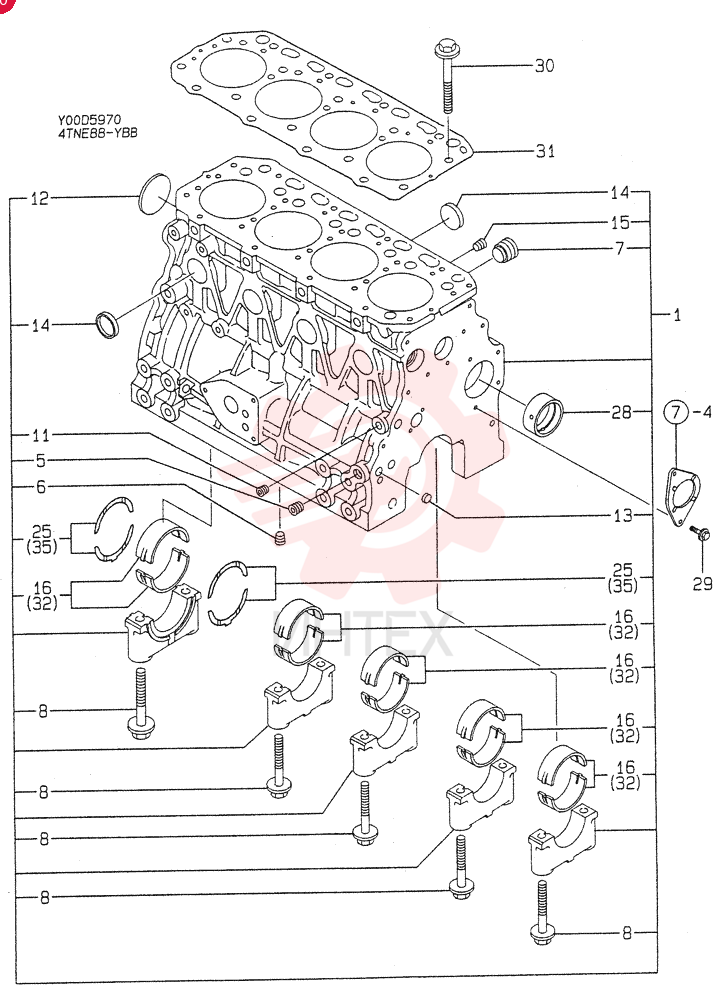 BLOCK ASSY, CYLINDER