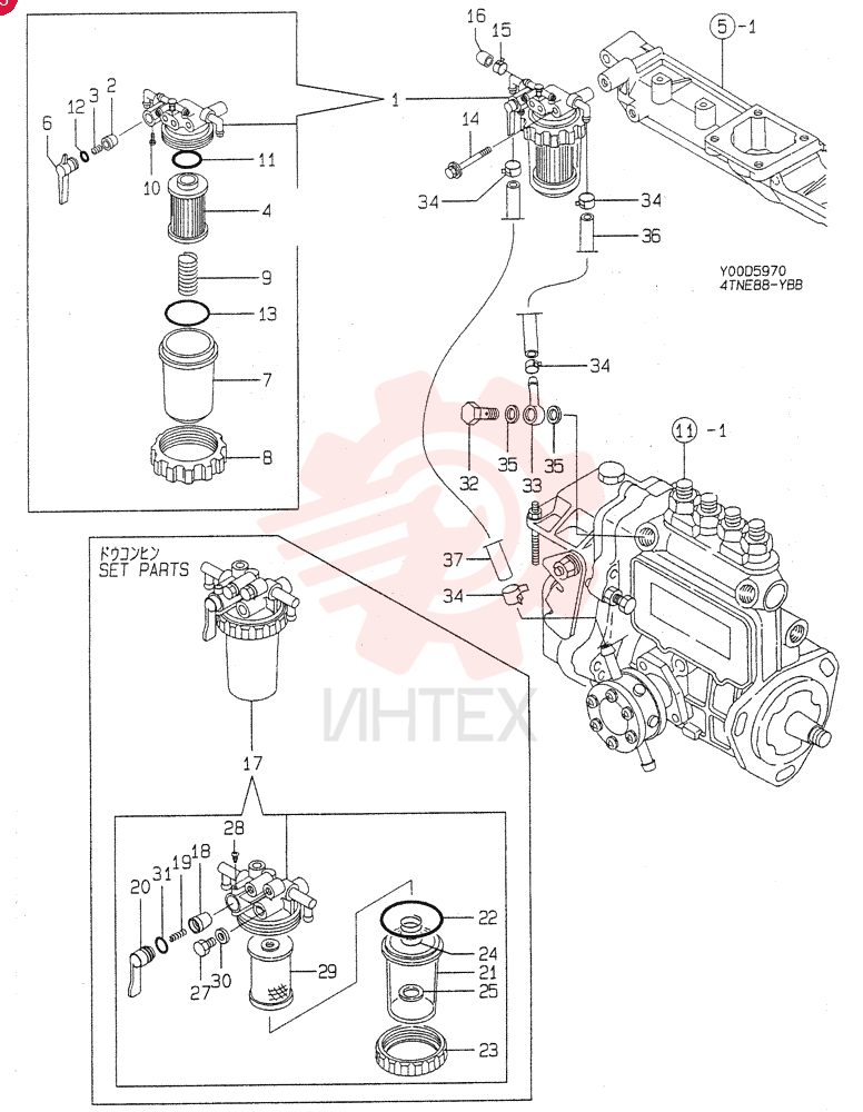 FUEL LINE(A) 4TNE88-YBB
