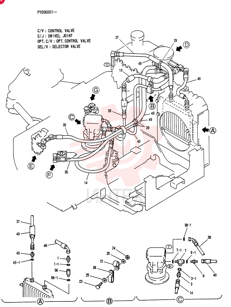 HYD LINES,UPP PY32H00001F3 (1)
