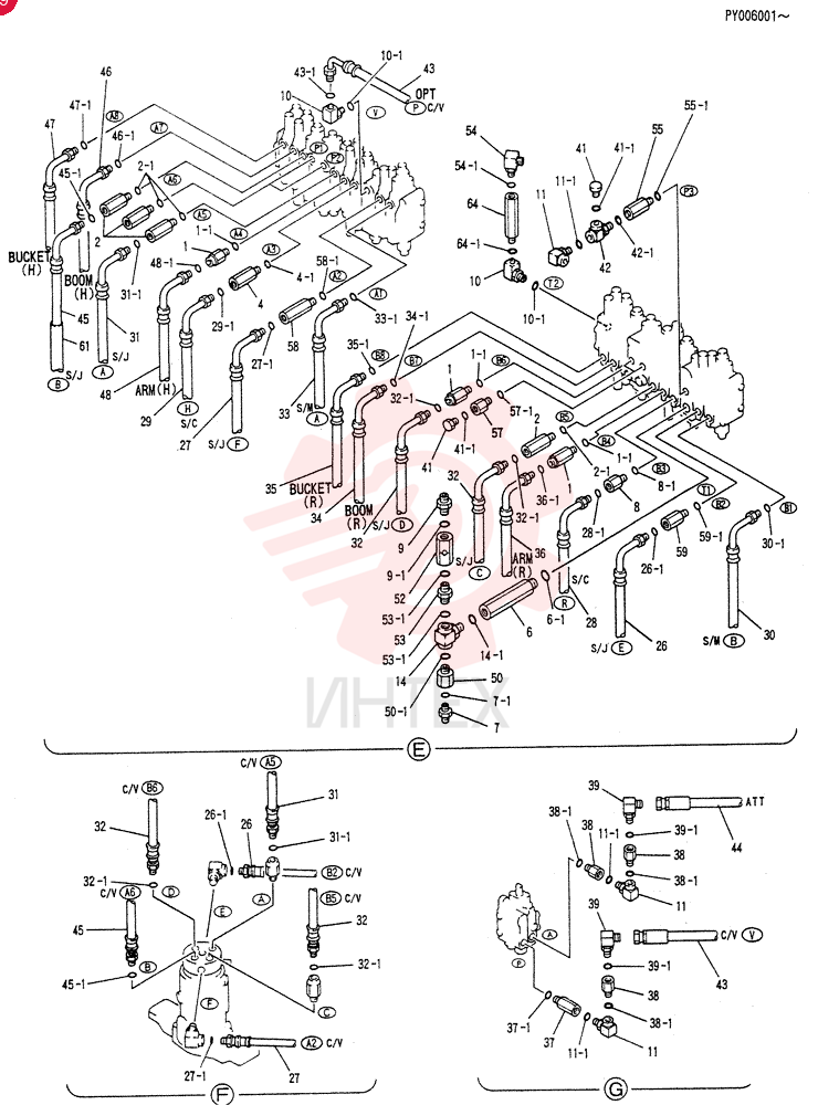 HYD LINES, UPP PY03H00003F2 (2)