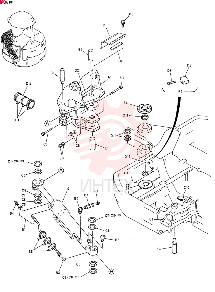 HYDRAULIC CYLINDER PY01V00022F1 (2)