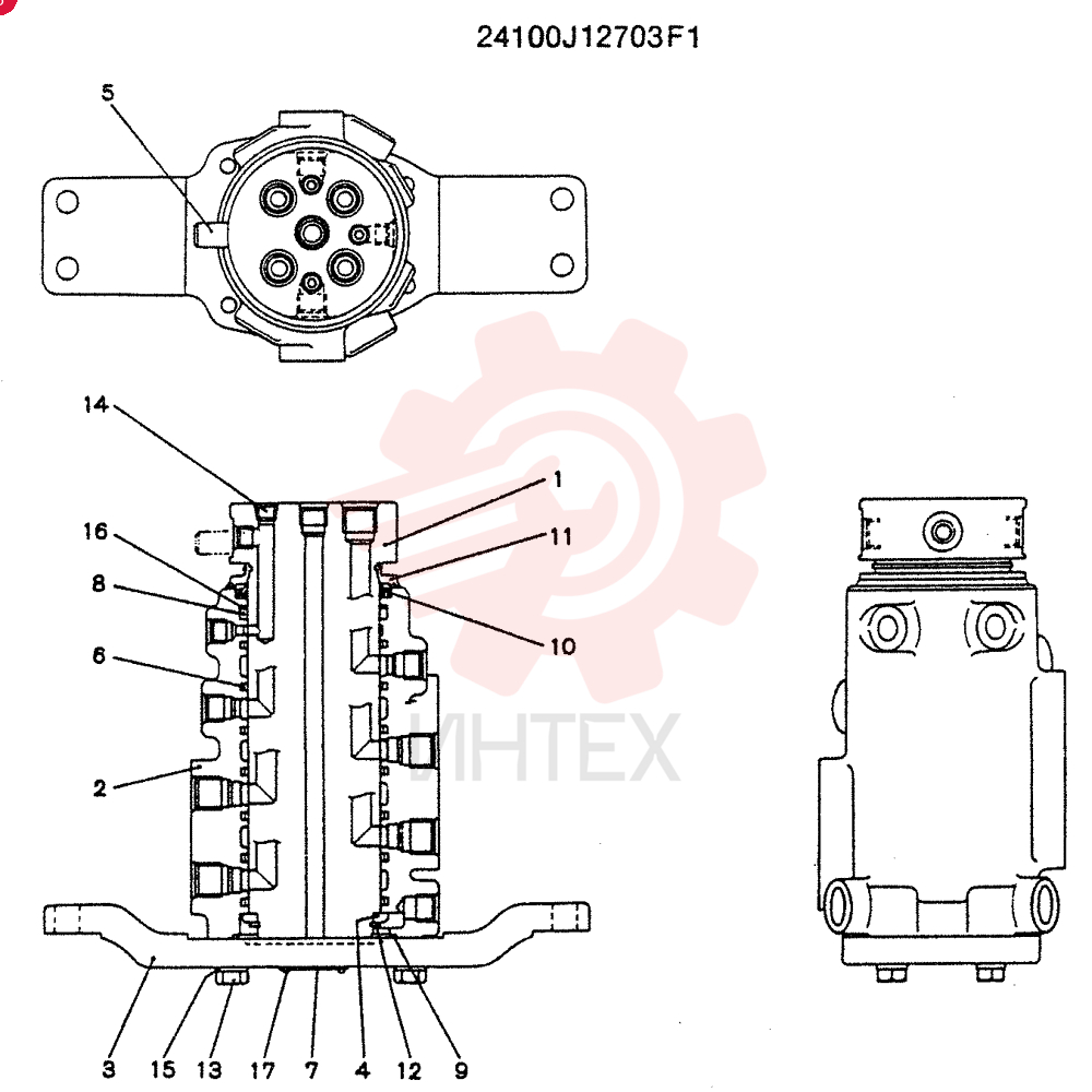 HYDRAULIC SWIVEL 24100J12703F1