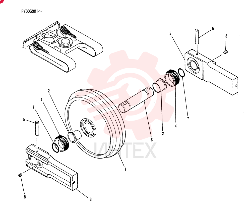 IDLER WHEEL PY52D00003F1