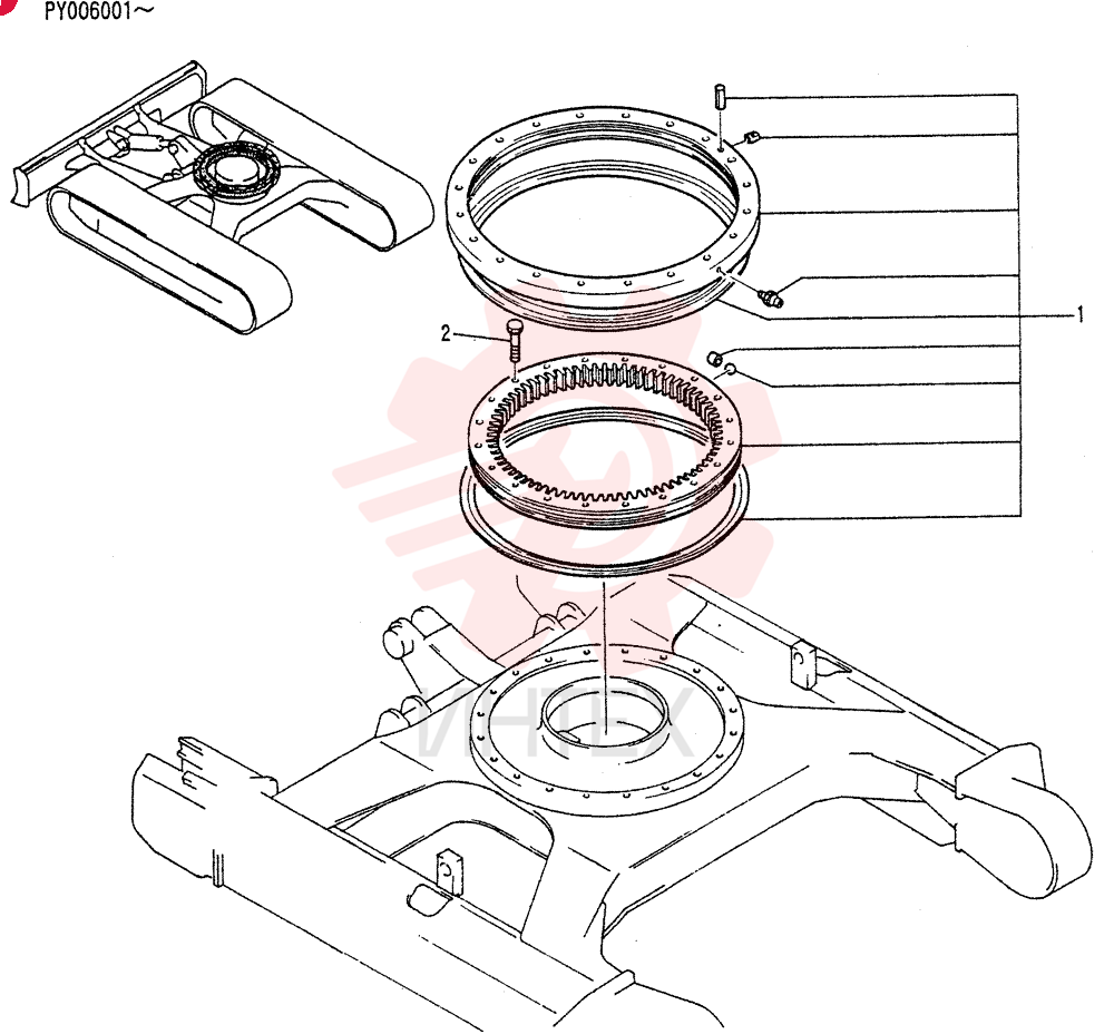 RING ASSY, SLEWING YJ40F00001F1