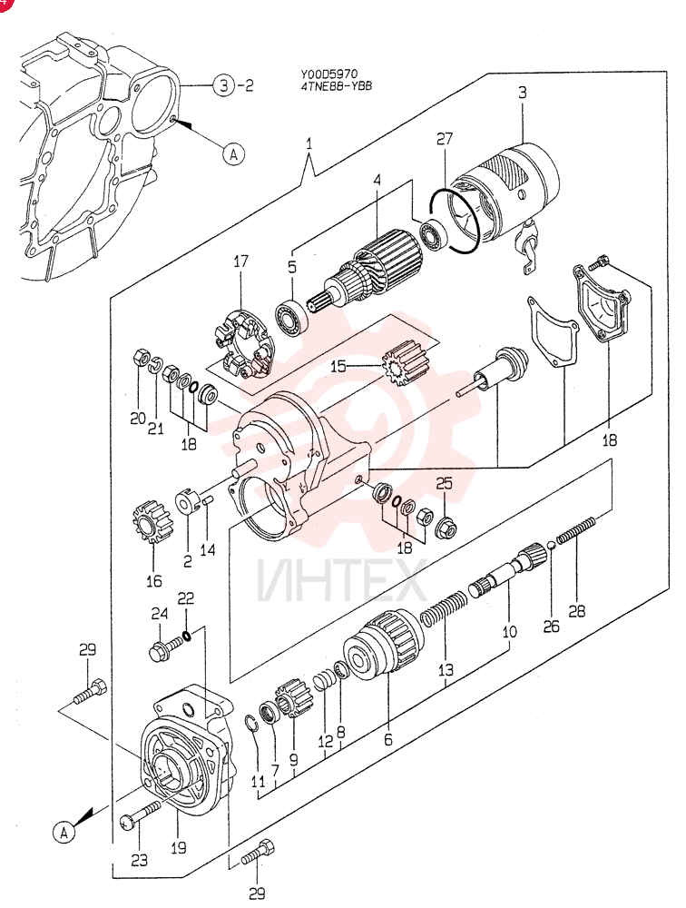 STARTING MOTOR(A) 4TNE88-YBB (1)