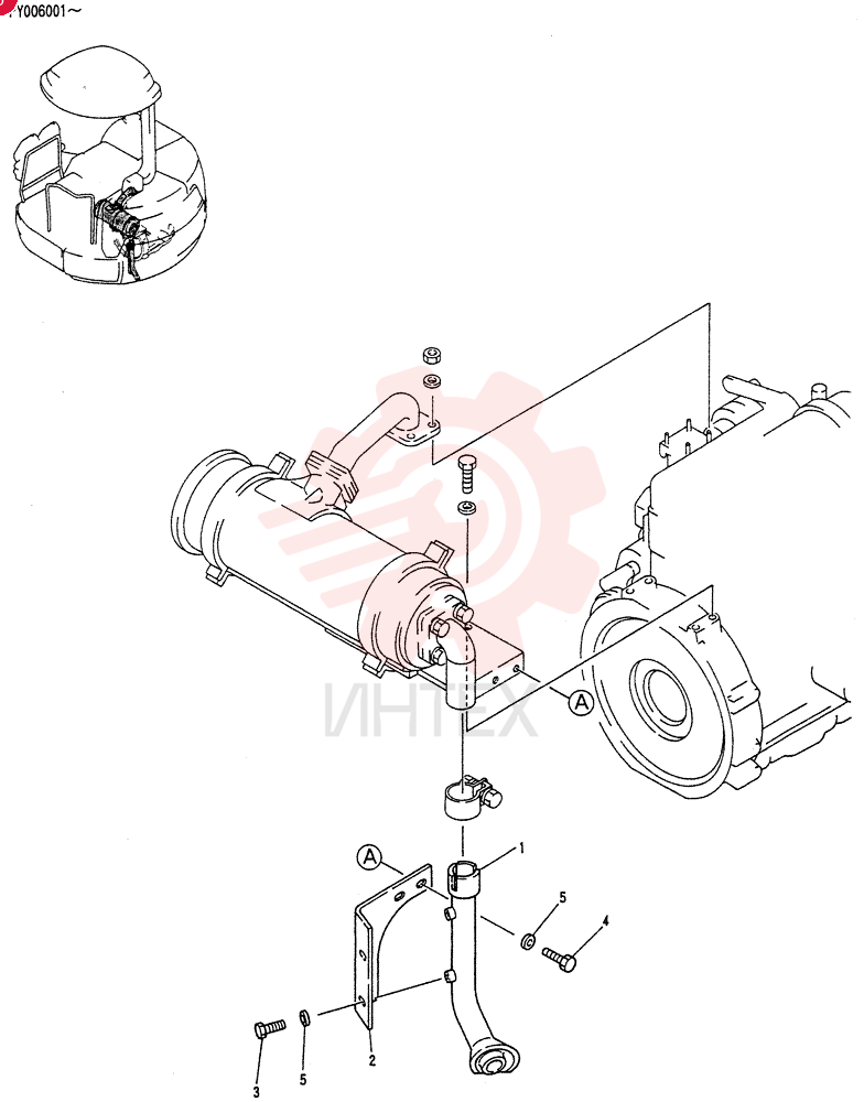 TUBE ASSY, EXHAUST PY12P01034F1