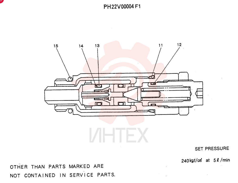 VALVE PRESSURE RELIE PH22V00004F1