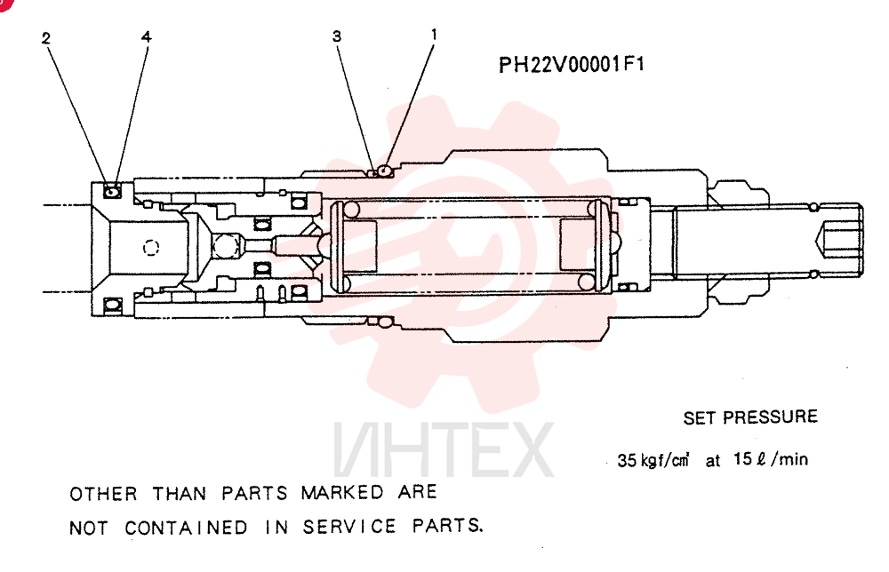 VALVE PRESSURE RELIE PH22V00001F1
