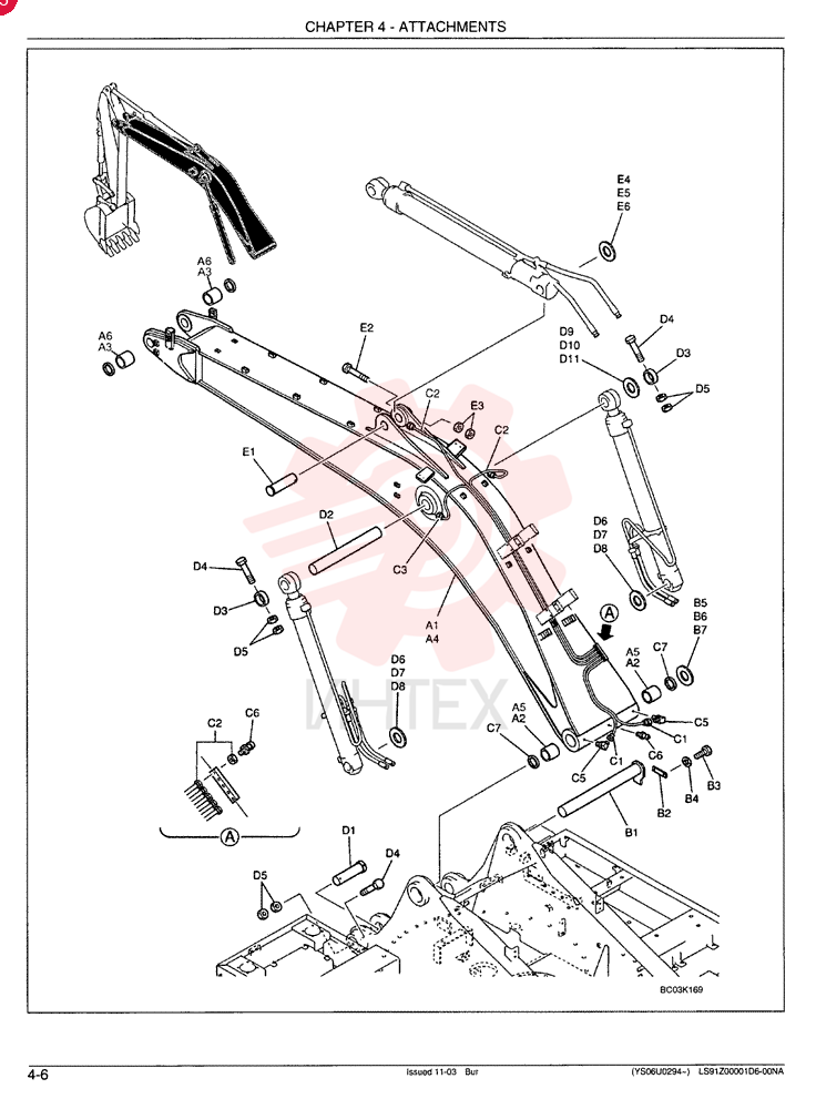 BOOM ASSY, HOE - Mass Excavation LS02BU0001F1