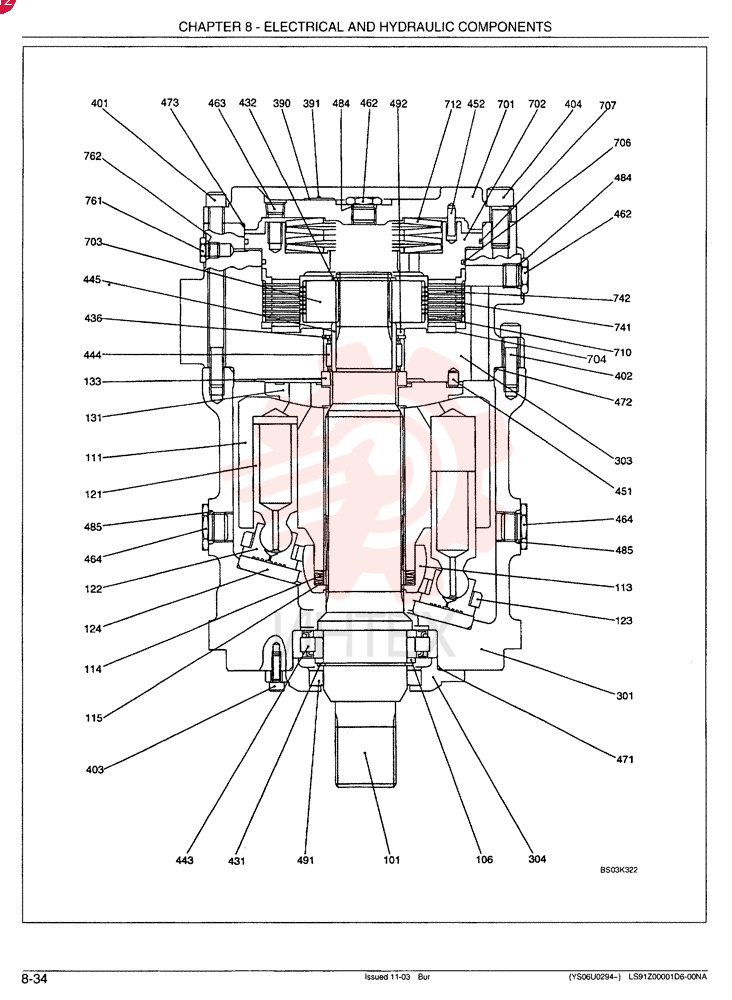HYDRAULIC MOTOR LS15V00005F1