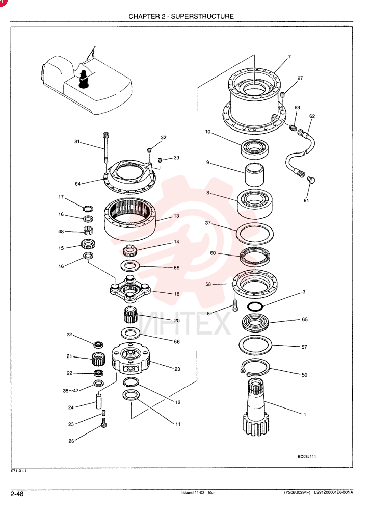 HYDRAULIC MOTOR 24100J13532F6