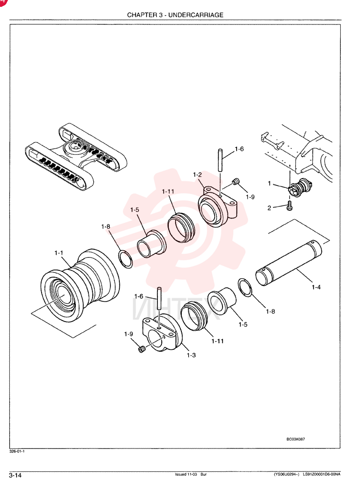 TRACK ROLLER LS64D00001F2