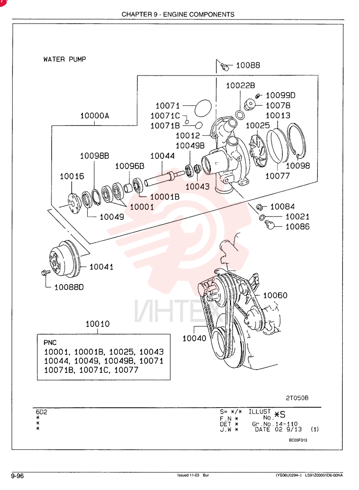 WATER PUMP VAME995791 (1)