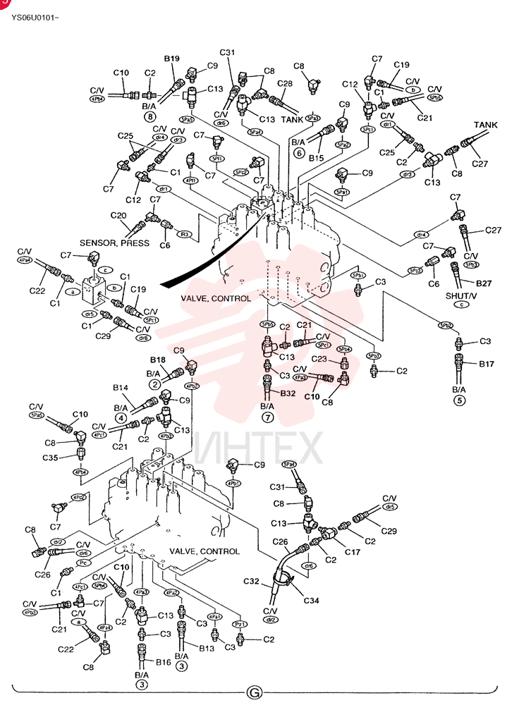 CONTROL LINES, REMOTE LS68H00001F1 (10)