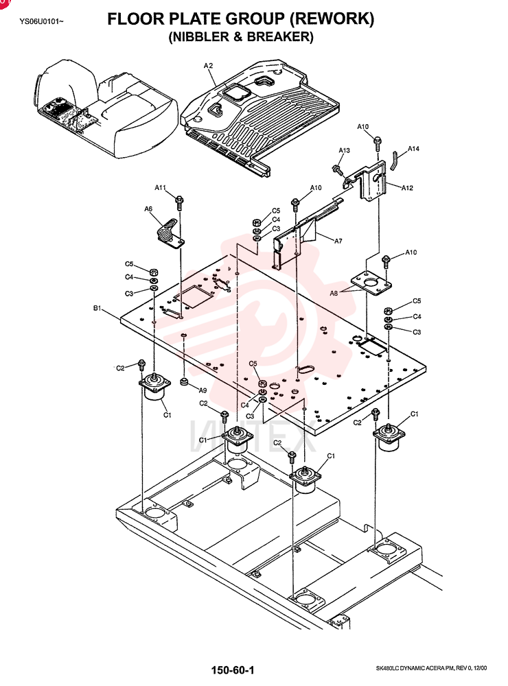 FLOOR PLATE GROUP (NIBBLER & BREAKER) YN03M00033F2